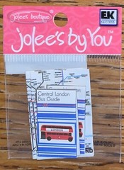 RARE Jolees Mini London Map England United Kingdom Travel Sight Seeing Scrapbook