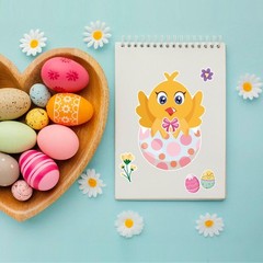 Easter Sticker Decals for Kids 24 Sheets Crafts Baskets Toys Decorations