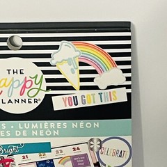 Happy Planner Neon Lights Theme Sticker Book 922 Pieces NEW