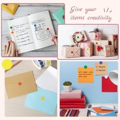 10,000 Color Coding Labels – 1/2″ Round Dot Stickers for Home Office Classroom –