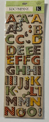 K & Company Chipboard Stickers-Variations-Tim Coffey, Brenda Walton, K Panacci