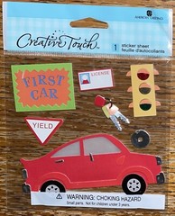 RARE CREATIVE TOUCH ~ First Car ~ License Keys Learn To Drive St Signs Stickers