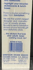 Rare Vintage Stickers NIP Sandy Lion Mother Of Pearl Opal Iridescent Kitty Cats