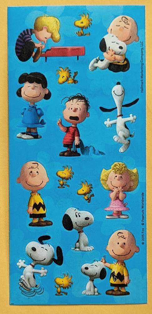 Charles M. Schulz Peanuts Characters Snoopy Sticker Sheet