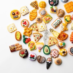 Slime Charms Food Cute Set – Mixed Lot Assorted Resin 10mm-25mm, A 100