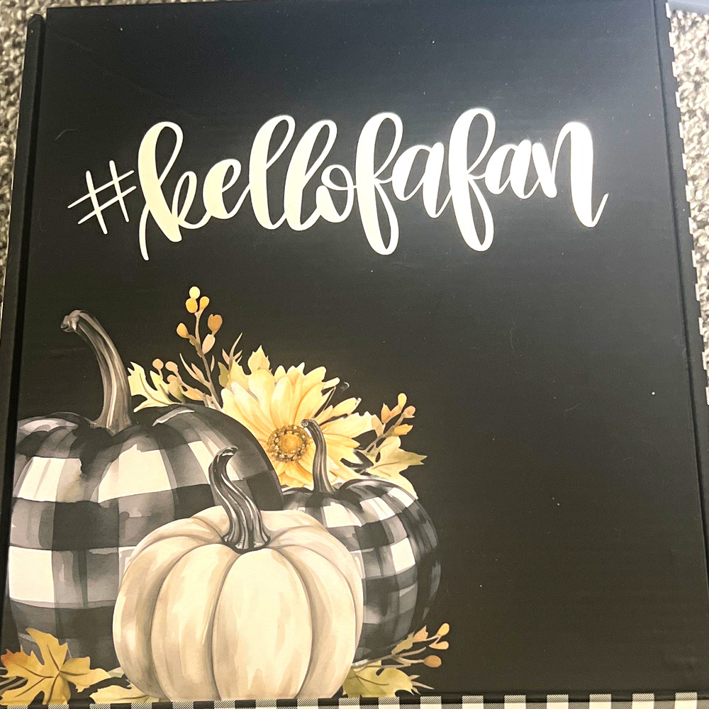 kellofaplan Fall Plaid & Pumpkins Planner Stickers Box Set (New in box)