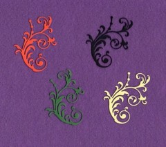 FLOURISH # 14 die cuts scrapbook cards