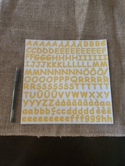 Creative Memories~Large Sunflower Sassy ABC/123 Stickers