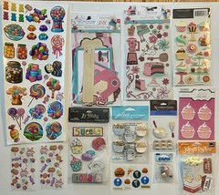 Large Lot Of Food Sweets Stickers! Jolee’s Boutique, Bo Bunny, Recollections Etc