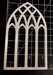 Tim Holtz Die Cuts * Cathedral Window * Set of 12 * Black or White Cardstock