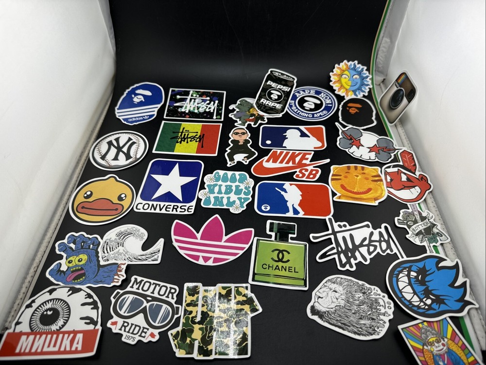 Set Of 32 Back To School Stickers, Sports, Advertising 💥Lot 1
