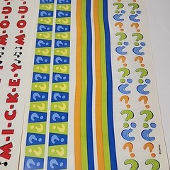 SandyLion Disney Stickers Mickey Mouse Goofy Disneyland Disney World 4 Sheets