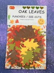 100 OAK LEAVES, Punchies/Die Cuts, Fall/Autumn, 20 Each of 5 different Colors