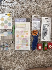Huge Scrapbooking Crafting Lot Punches Cutters Scissors School Teacher Stamps