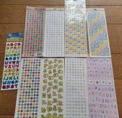 Huge Lot 46 Pack Alphabet Letters Numbers Symbols Fonts Styles Stickers Crafts J