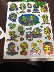 Vintage Loony Tunes Tweety Bird Stickers Lot All In picture ( Bonus Stickers Inc