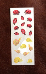 🔥VINTAGE Creative Memories Stickers SNAILS & LADY BUGS NLA NOS *