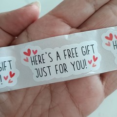 50pc Free Gift Stickers 1.7 inch