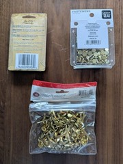 Lot of 339 – Brass Fasteners – Tim Holtz Idea-ology – Office Depot – Pen + Gear