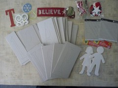 Chipboard Alphabet Letters & Numbers Complete Set H8″ + Chipboard Accents 5lbs