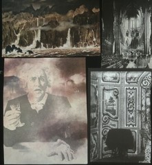 Dark Mysterious Creepy Odd Gothic Bundle 50+ pieces Junk Journal Lot