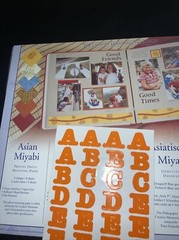 creative memories asian paperpack plus letters and vintage deseigns