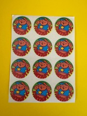 Vintage Trend Enterprises Scratch And Sniff Stinky Stickers Sheet 80’s