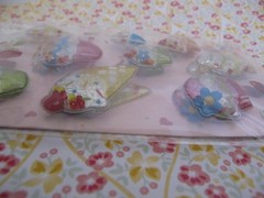 NOS Vtg Stickety-Doo-Da Cupcakes Ice Cream Puffy Sprinkles Stickers 2 sheets 34