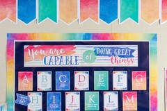 Teacher Created Resources Watercolor 1 Count (Pack of 1), Green/Blue/Red