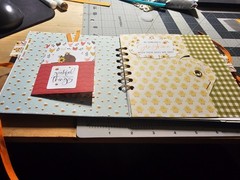 Hand Made Scrapbook chicken, farm and sunflower themed
