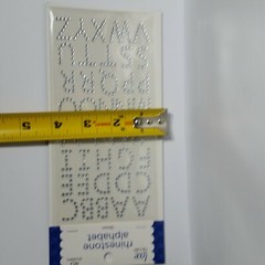 Rhinestone Alphabet Stickers 19mm 2 Sheets 40 Stickers Each Bling