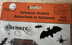 Lot of 3 New Vintage 2000s Michaels Stores Halloween Sticker Packs 126 total