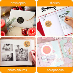 Thank You round Stickers for Supporting My Small Business Adhesive Labels