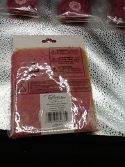 12 Packs Offray Stylish Accents Beaded Crochet Hot Pink Flower Fiber Paper Pink