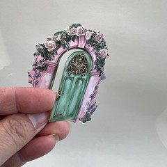English Cottage Door Cardstock Stickers Scrapbooking Junk Journaling Collage