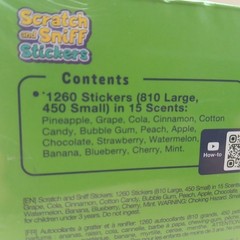 1260 Scratch & Sniff Stickers – 45 Sheets – Purple Ladybug – Multi-Scent Fun