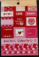 RECOLLECTIONS VALENTINE’S DAY STICKER BOOK 261 PC STICKERS 12 SHEETS ROMANCE