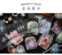 10Pcs Manor Secret Series PET Decorative Stickers Pack DIY Scrapbooking Supplies