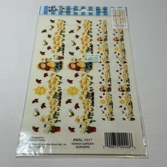 Royal Langnickel Easy Rub-On Transfers Garden Kenna Bee Sunflower Border 6×9