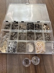 LOT Scrapbook Journal Accents Metal Crafts Jewelry Snaps Hangers Charms