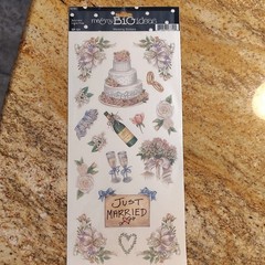 K & Company La Boutique Wedding Day Rub-On Transfers White/Gray MPN S90168