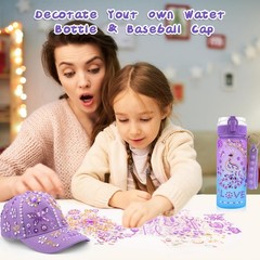 Christmas Gifts for Girls 4-12, Decorate Your Own Water Bottle and Baseball C…