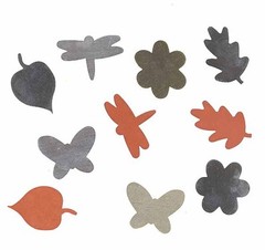 2 SETS COLORBOK SCRAP METALS 20 pcs NATURE & BASIC Colors: Silver Copper Brass