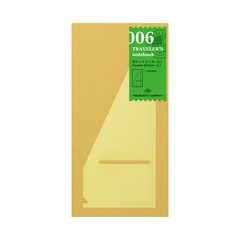 Traveler’s Company – Notebook Refill – Regular Size – Pocket Sticker Large 006