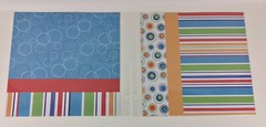Scrapbook Lot Pages Bright Colors Family Kids Cut Outs 12×12 Paper Makes 16 Page
