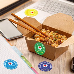 2 Inch Thank You for Your Order Stickers 5 Star Review Delivery Labels Freshness