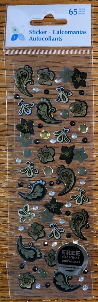 Momenta ADT Puffy Tear Drop Flowers Dots 3D Scrapbook Stickers Embellishments