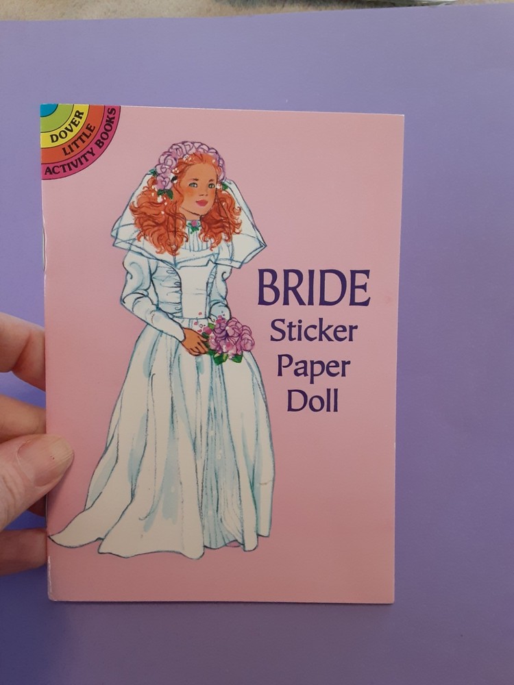 vintage Little Dover Bride sticker paper doll stickers booklet