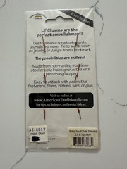 American Traditional Designs Cottage Lil’ Charms Embellishments 6PC Scrapbooking