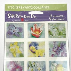 NEW Stickety-Doo-Da SPRING FLOWERS American Greetings Sticker Sheet 4 Sheets